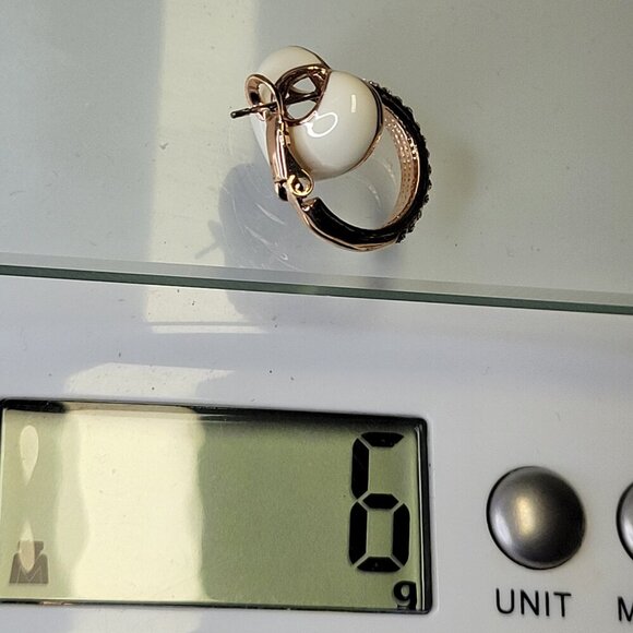 Small Heart Shaped Crystal Earrings - Picture 5 of 9